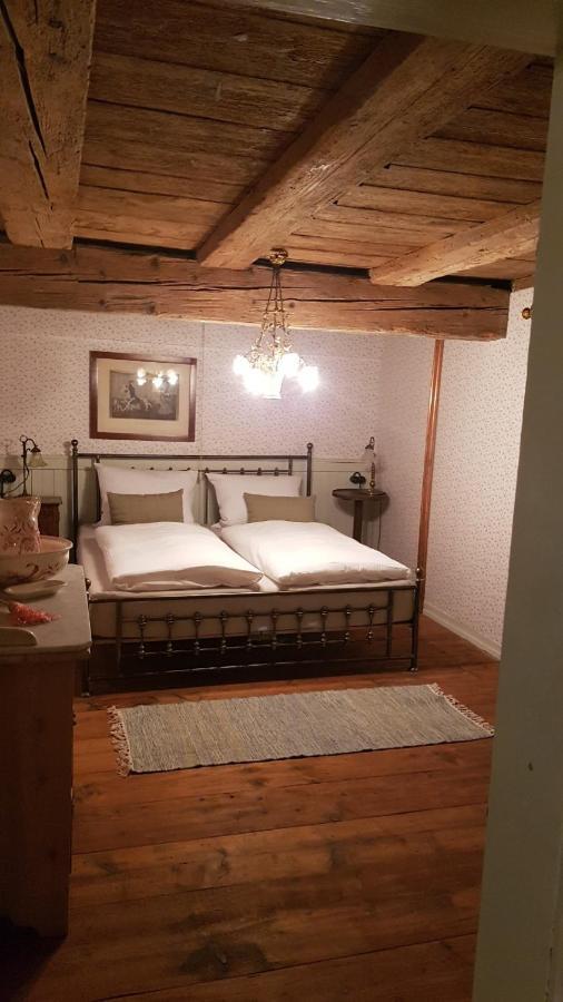 Historisches Fachwerkhaus "Hoher Hirschen" - Stilvolles Studio Und Museales Apartment Mit Romantischem Hof Und Garten Bodman-Ludwigshafen Buitenkant foto